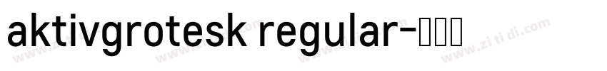 aktivgrotesk regular字体转换